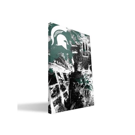 PAULSON DESIGNS Michigan State Spirit 24x36 Canvas MCSSP2436